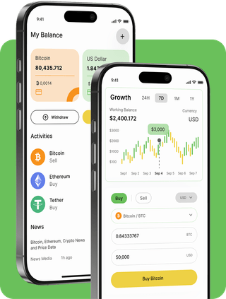 Berg Wert AI trading platform with live market data